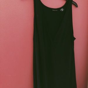 Black form fitting dress